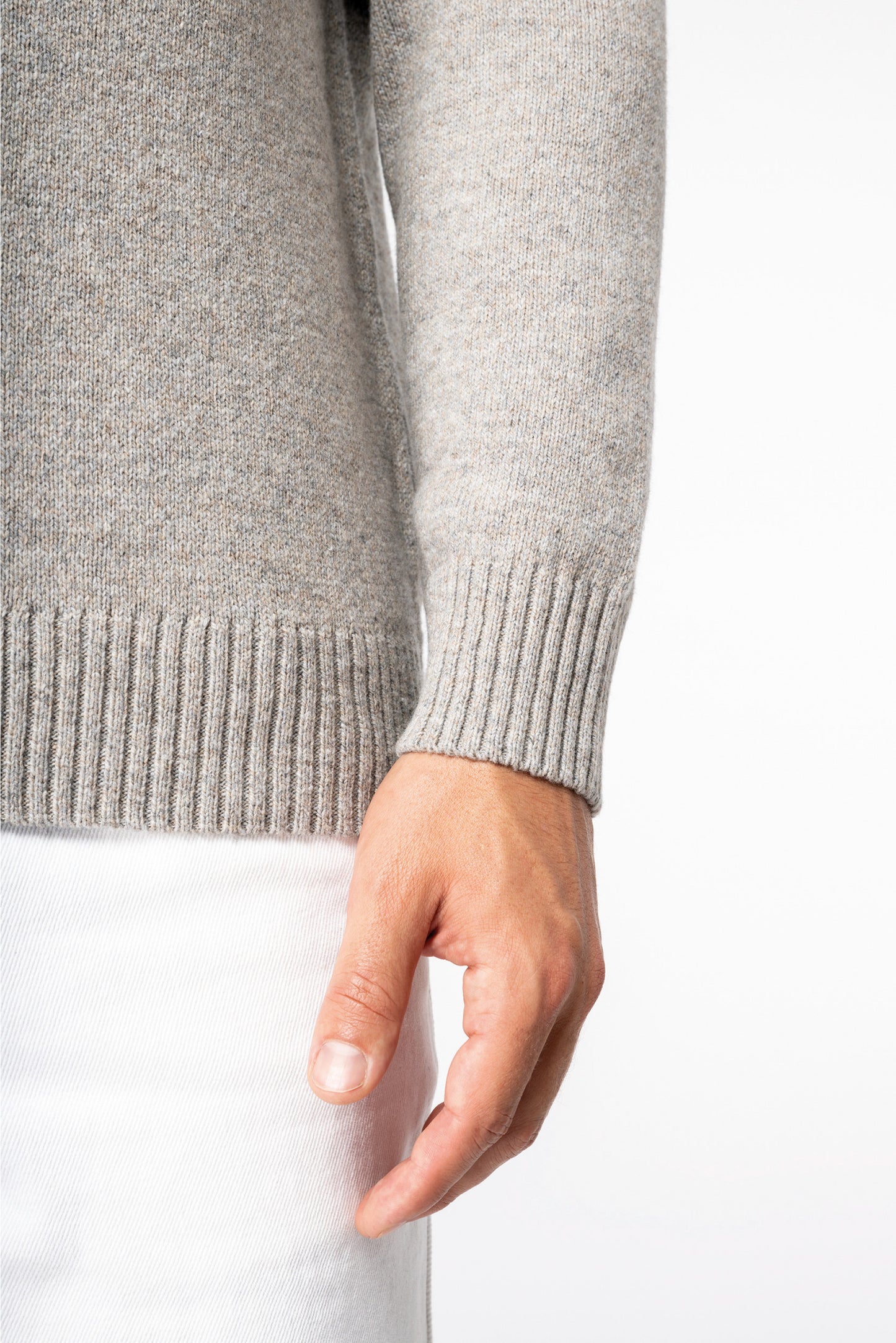 Pullover in lana merino - Grey